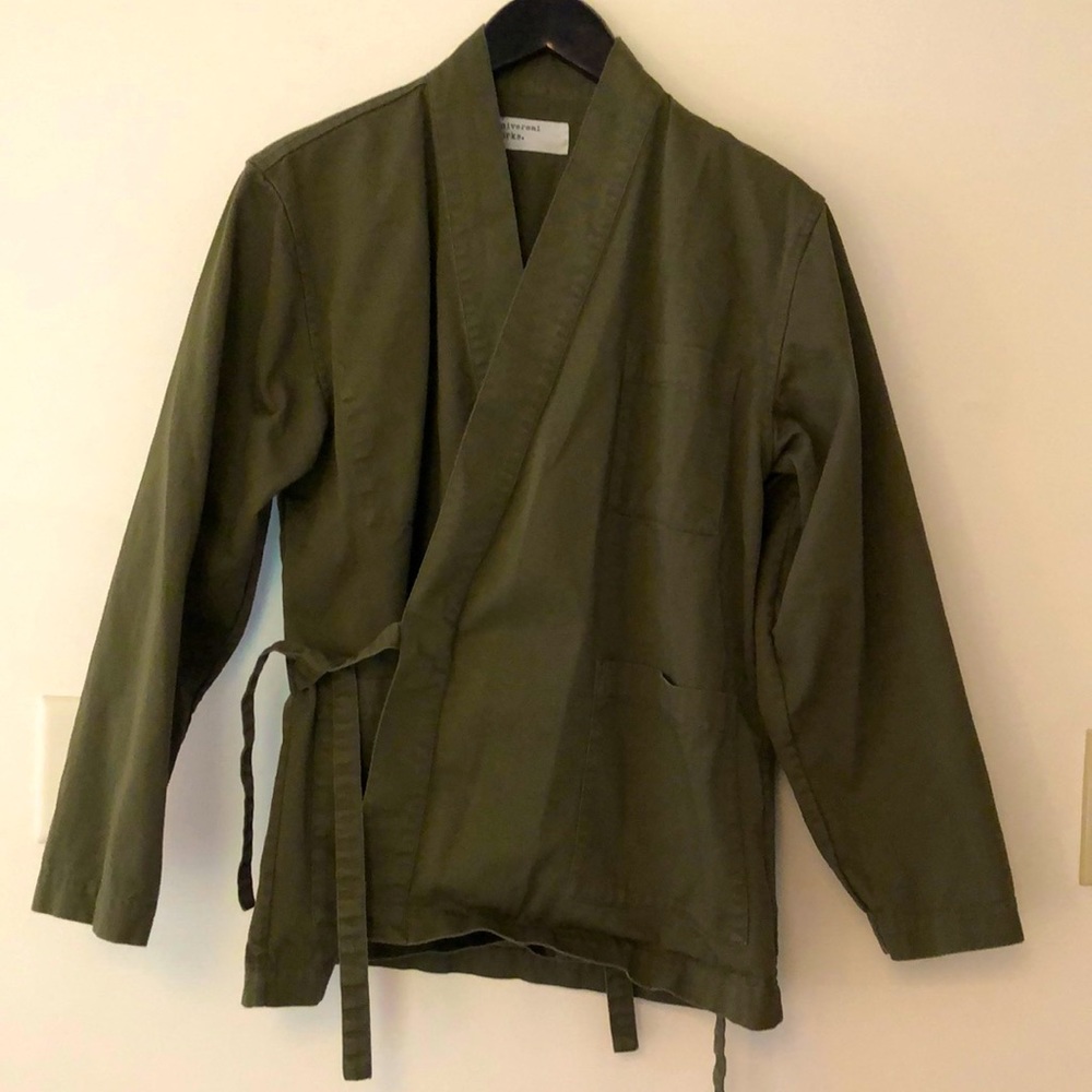 Universal Works Men’s Green Kyoto Work Jacket